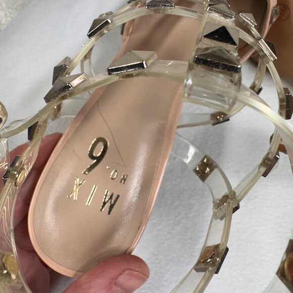 Title: Mix No. 6 Light Pink/Beige Studded Patent Pumps – Size 6.5 - Picture 7 of 9